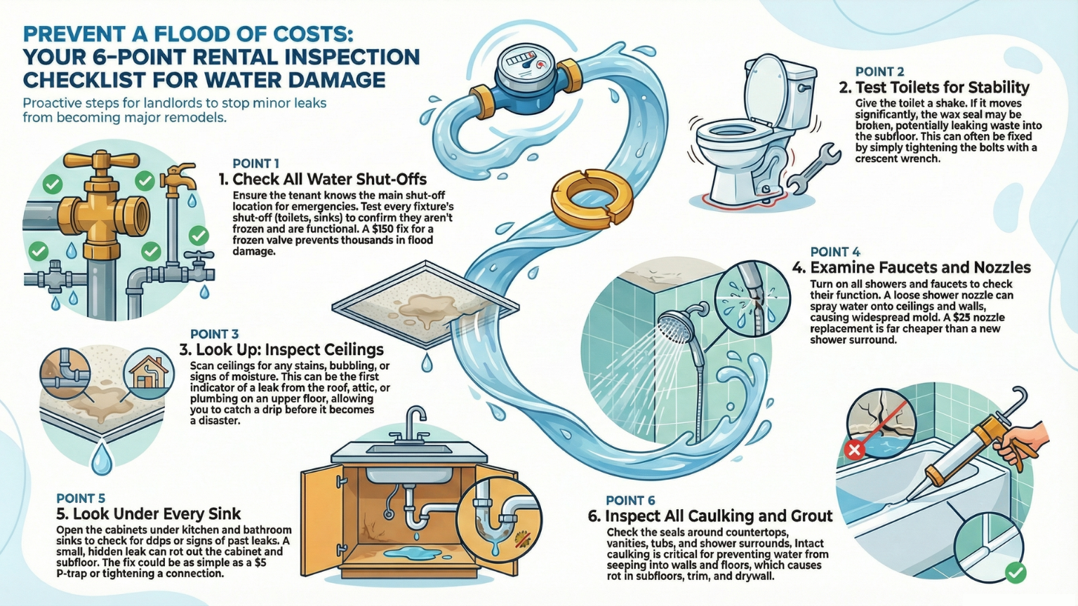 6 Rental Inspections to Protect Against Water Damage Your Spokane Rental